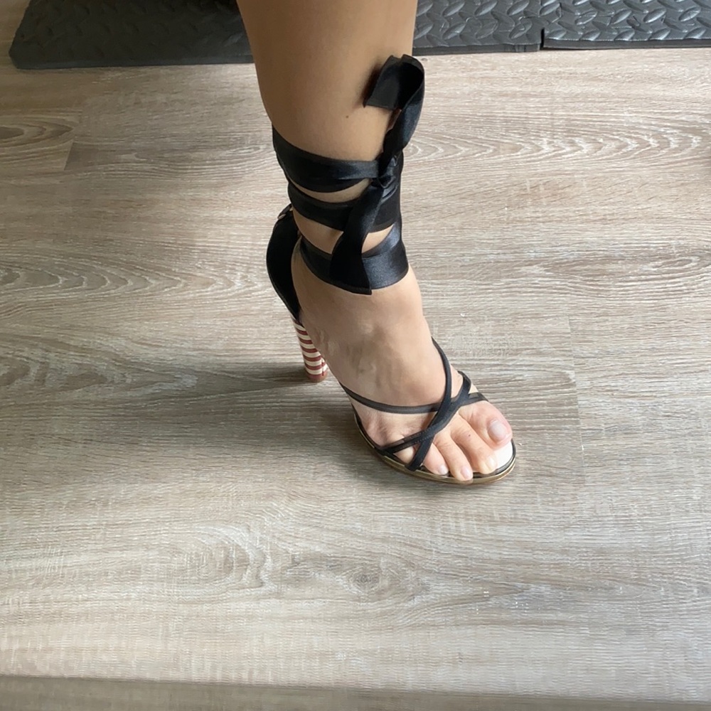 Dsquared Black Lace up Heels